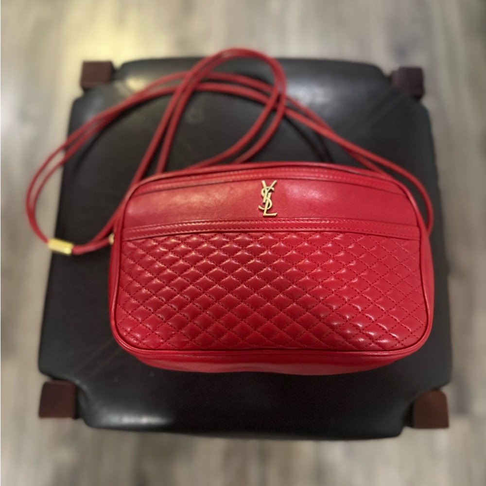 Saint Laurent Quilted Camera Bag